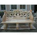 Hand Carved Garden Stone Bench (SBC-C183)